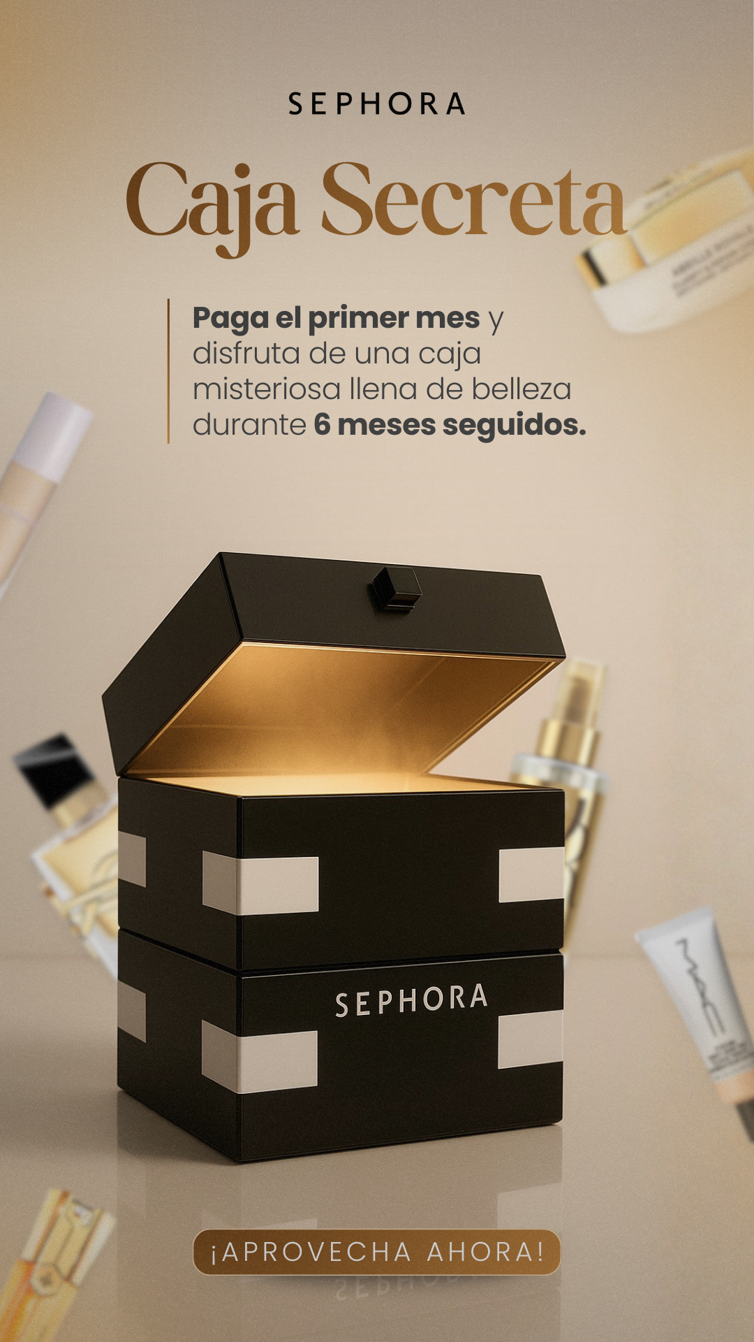 PLAN SEMESTRAL BLACK FIDAY - Edicíon Luxury Fragrance Sephora (Paga el Primer Mes y Recibe por 6 Meses Sus Productos Sorpresa))