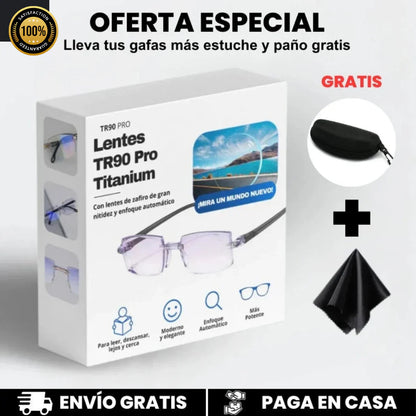 2X1 - GAFAS TR90 Titanium y Protección UV + ESTUCHE y PAÑO CORTESÍA 🎁
