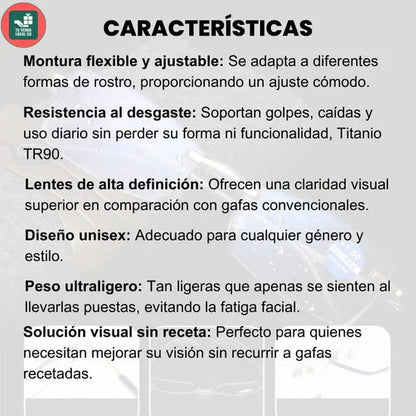 2X1 - GAFAS TR90 Titanium y Protección UV + ESTUCHE y PAÑO CORTESÍA 🎁