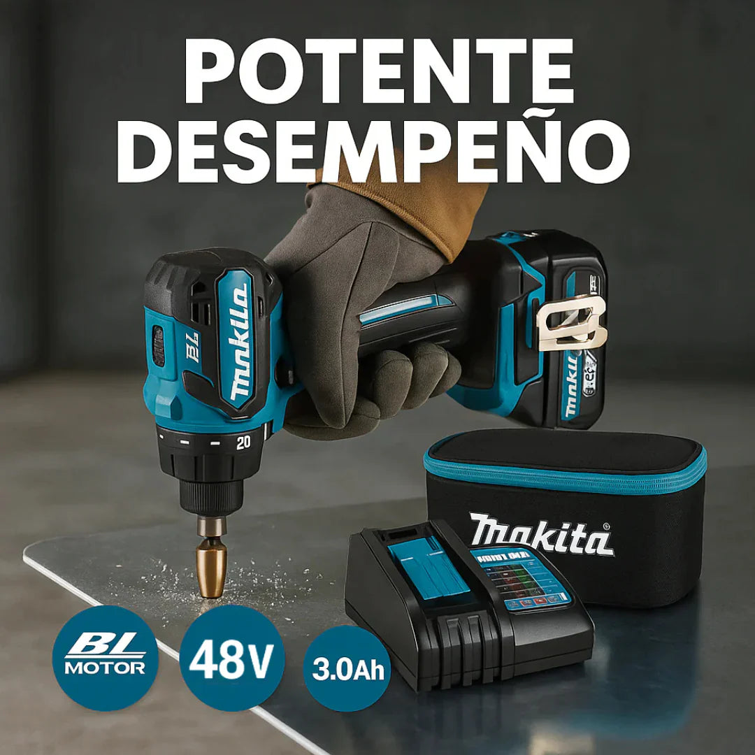 [2X1 OFERTA 2026] - KIT TALADRO INALÁMBRICO y IMPACTO + 26 ACCESORIOS + 2 BATERIAS REGALO